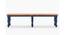 noguchi Benches (Brown, Royal Blue Finish) by Urban Ladder - Design 1 Side View - 770614