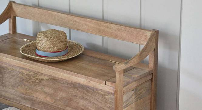 meridian Benches (Natural Finish, Natural) by Urban Ladder - Design 1 Side View - 770636