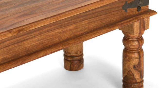 carroll Benches (Brown, Honey Oak Finish) by Urban Ladder - Design 1 Side View - 770652