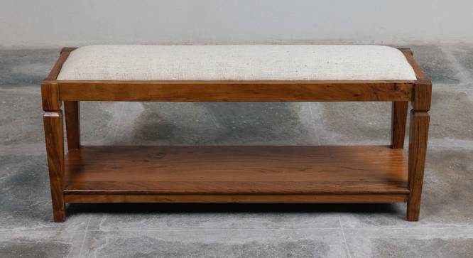 eddings Benches (Brown, Honey Oak Finish) by Urban Ladder - Design 1 Side View - 770658