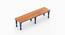 noguchi Benches (Brown, Royal Blue Finish) by Urban Ladder - Ground View Design 1 - 770662