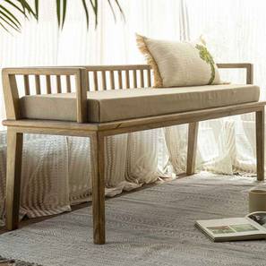 Mustang Solid Wood Bench in Natural Natural Finish