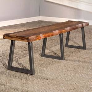 woodenmood Darwin Solid Wood Bench in Honey Oak Brown Finish-picture-14
