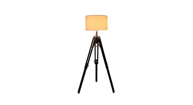 Franklin White Cotton Shade Floor Lamp (White) by Urban Ladder - Design 1 Side View - 770702