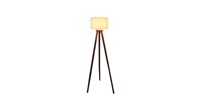 Xander White Cotton Shade Floor Lamp (White) by Urban Ladder - Design 1 Side View - 770709