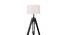 Franklin White Cotton Shade Floor Lamp (White) by Urban Ladder - Ground View Design 1 - 770726