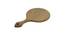 Natural Teakwood Circular Chopping Board (Brown) by Urban Ladder - Front View Design 1 - 770874