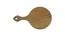 Natural Teakwood Circular Chopping Board (Brown) by Urban Ladder - Design 1 Side View - 770888