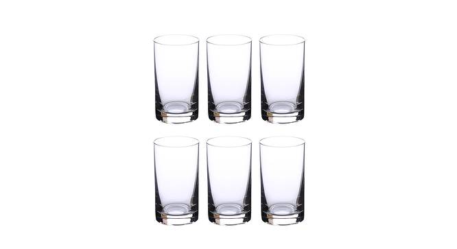 Tall Barline Water/Juice/Cocktail/Mocktail Glass Set - Set of 6 (Transperant, Set of 6 Set) by Urban Ladder - Front View Design 1 - 771718