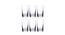 Tall Barline Water/Juice/Cocktail/Mocktail Glass Set - Set of 6 (Transperant, Set of 6 Set) by Urban Ladder - Front View Design 1 - 771718