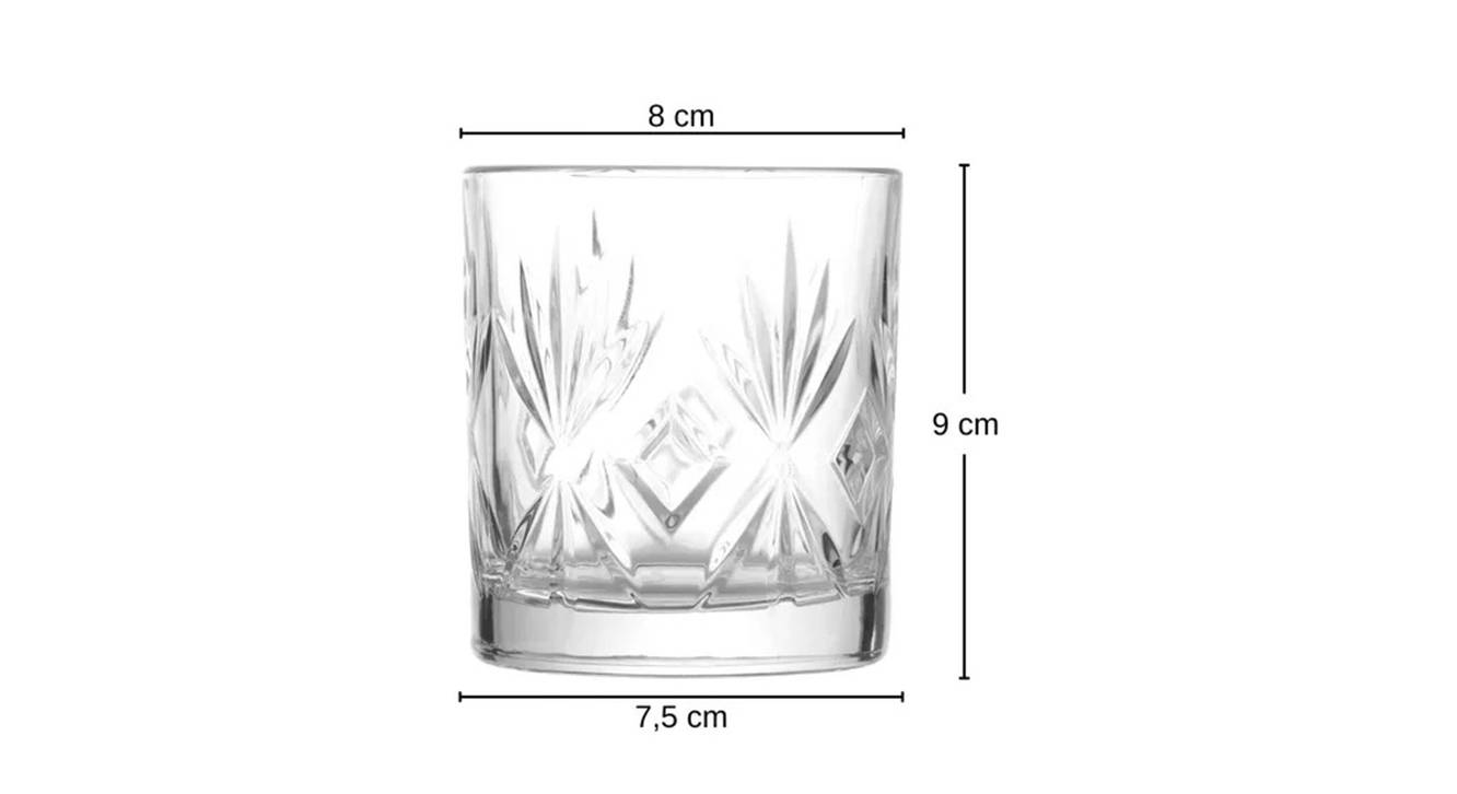Royal Whiskey Glass Set Set of 6 Urban Ladder