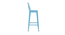 Adley Metal Bar Chair in Glossy Finish-blue (Blue Finish) by Urban Ladder - Side View Design 1 - 