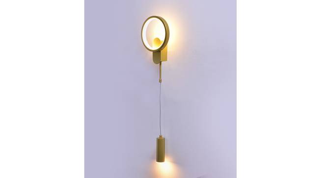 Carl LED Metal Wall lamp (Gold) by Urban Ladder - Front View Design 1 - 