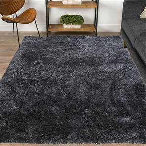 Carpet Collections Design Echo Grey Solid Synthetic Fiber 3 X 2 Feet Carpet