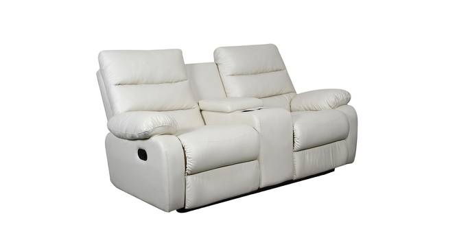 Naple Leatherette Manual Recliner 1 Seater Sofa In Cream (Cream, Two Seater) by Urban Ladder - Front View Design 1 - 779601