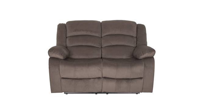 Morgan Fabric Manual Recliner 1 Seater With Glider-In Brown Color (Brown, Two Seater) by Urban Ladder - Design 1 Side View - 779610