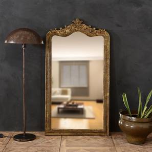 Nefeli Gold Solid Wood Rectangular Wall Mirror-image-27