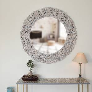 artisans rose Brown & White Wood Wall Mirror-picture-15