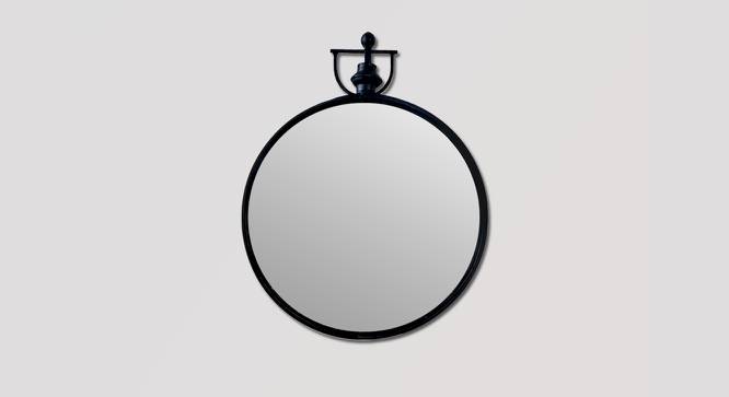 Gilford Wall Mirror (Black, Simple Configuration, Oval Mirror Shape) by Urban Ladder - Front View Design 1 - 779649