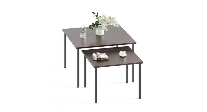 Gustowe Square Engineered Wood Coffee Table in Wenge Finish (Matte Finish) by Urban Ladder - Front View Design 1 - 779797