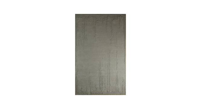 Modern Hand Tufted Solid Shudd Wool & Viscose White Area Rug carpet RUG1128775 (Grey, 8X10 Feet Carpet Size) by Urban Ladder - Front View Design 1 - 781183