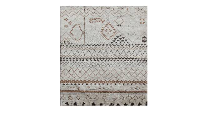 Modern Hand Knotted Morrocan Zuri Wool Natural White Area Rug carpet RUG1019218 (Natural White, 2 x 3 Feet Carpet Size) by Urban Ladder - Front View Design 1 - 781691