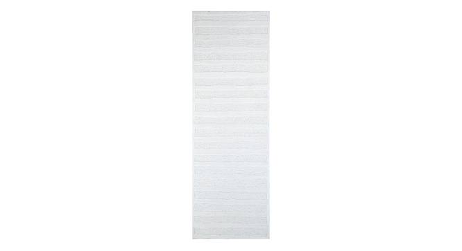Modern Hand Knotted Oriental Zuri Wool Undyed White Area Rug carpet RUG1138048 (White, 3 x 10 Feet Carpet Size) by Urban Ladder - Front View Design 1 - 781781