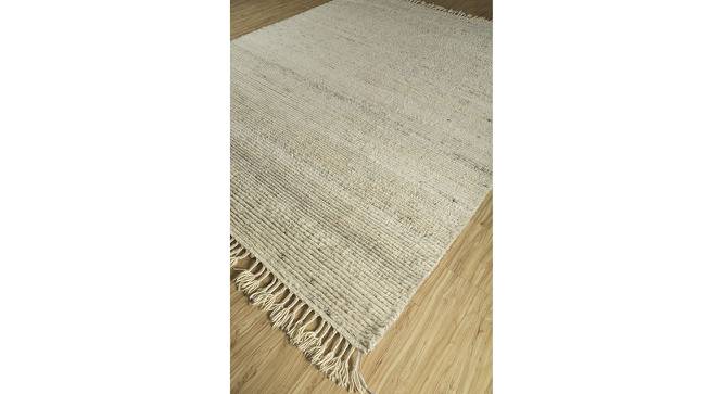 Modern Hand Knotted Solid Manifest Wool Natural White Area Rug carpet RUG1126339 (Natural White, 10 x 14 feet Carpet Size) by Urban Ladder - Cross View Design 1 - 781810