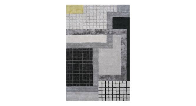Modern Hand Tufted Abstract Caliedo Wool & Viscose Antique White Area Rug carpet RUG1129161 (Antique White, 6 x 9 Feet Carpet Size) by Urban Ladder - Front View Design 1 - 781902
