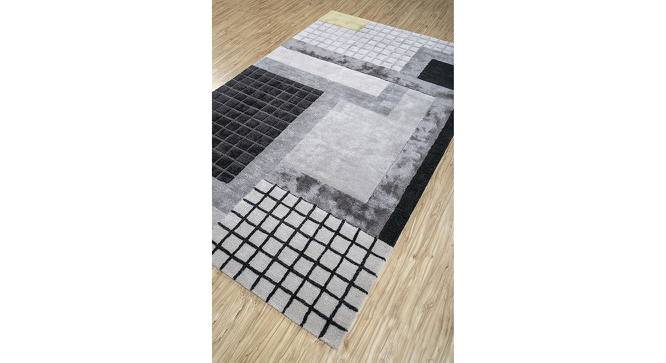 Modern Hand Tufted Abstract Caliedo Wool & Viscose Antique White Area Rug carpet RUG1129161 (Antique White, 6 x 9 Feet Carpet Size) by Urban Ladder - Cross View Design 1 - 781945