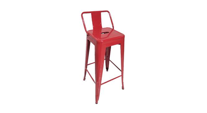 Benton Bar Chair for Home Bar Furniture Bar Stools Bar Chairs for Counter Powder Coated (Green) (Red Finish) by Urban Ladder - Front View Design 1 - 782923
