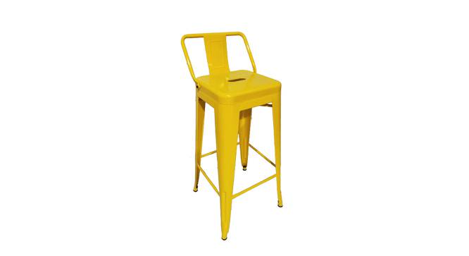 Benton Bar Chair for Home Bar Furniture Bar Stools Bar Chairs for Counter Powder Coated (Green) (Yellow Finish) by Urban Ladder - Front View Design 1 - 782924