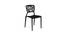 Plastic Cafeteria Chair (Black, Set of 2, Pre-assembled) (Black) by Urban Ladder - Front View Design 1 - 782929