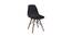 Ola Cafe Chair in White color (Black) by Urban Ladder - Front View Design 1 - 782930