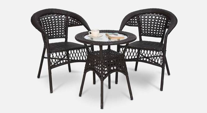 Magnum Patio Table & Chair Set in Brown Colour (Brown, Brown Finish) by Urban Ladder - Front View Design 1 - 782936