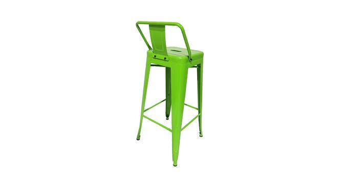 Benton Bar Chair for Home Bar Furniture Bar Stools Bar Chairs for Counter Powder Coated (Green) (Green Finish) by Urban Ladder - Design 1 Side View - 782942