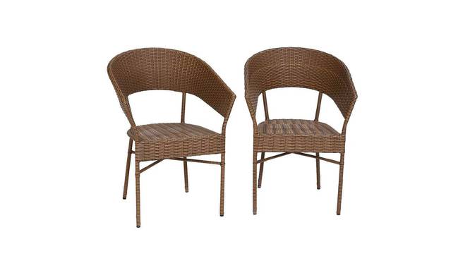 Outdoor Set (Brown, Brown Finish) by Urban Ladder - Design 1 Side View - 782952