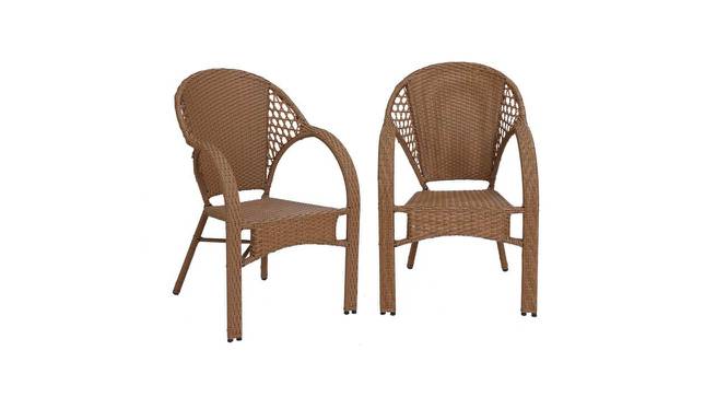 Stalin Patio Table & Chair Set in Brown Colour (Brown, Brown Finish) by Urban Ladder - Design 1 Side View - 782954