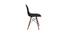 Ola Cafe Chair in White color (Black) by Urban Ladder - Ground View Design 1 - 782956
