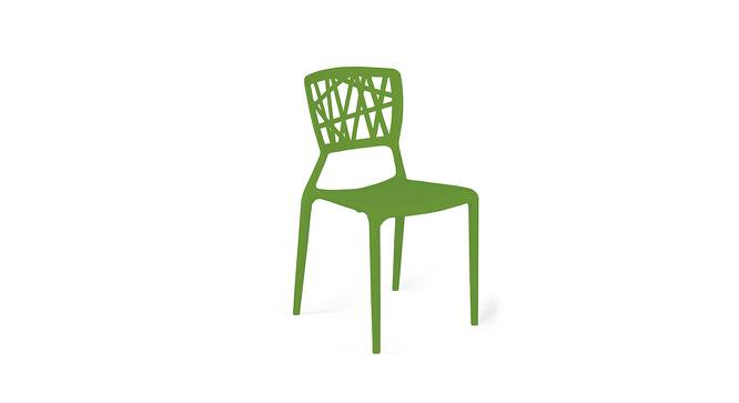 Ola Cafe Chair in White color (Green) by Urban Ladder - Front View Design 1 - 782998