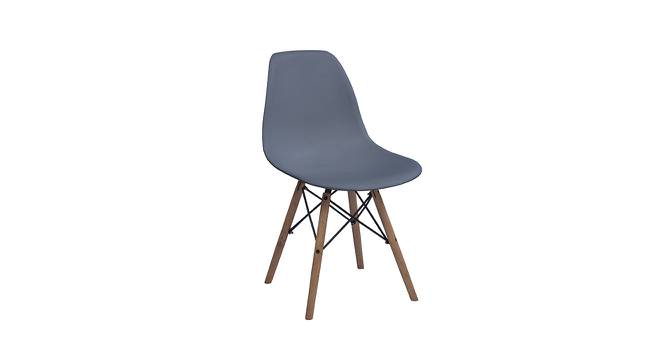 Ola Cafe Chair in White color (Blue) by Urban Ladder - Front View Design 1 - 783002