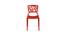 Ola Cafe Chair in White color (Orange) by Urban Ladder - Design 1 Side View - 783021