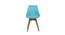 I Classic Zeta Iconic Chair (Set of 2) on White Colour (Light Blue) by Urban Ladder - Design 1 Side View - 783030