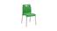 Cafeteria Plastic Cafe Chair (Set of 2) in White Colour (Green) by Urban Ladder - Ground View Design 1 - 783051