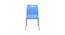 Cafeteria Plastic Cafe Chair (Set of 2) in White Colour (Blue) by Urban Ladder - Ground View Design 1 - 783052