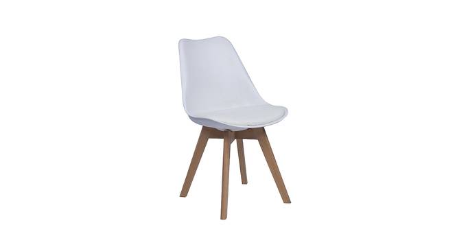 I Classic Zeta Iconic Chair (Set of 2) on White Colour (White) by Urban Ladder - Front View Design 1 - 783105
