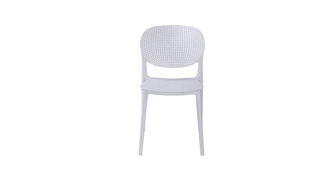 Globe Plastic Cafe Chair (Set of 2) in yellow Colour By Decorative (White) by Urban Ladder - Design 1 Side View - 783122