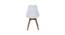 I Classic Zeta Iconic Chair (Set of 2) on White Colour (White) by Urban Ladder - Design 1 Side View - 783125