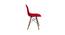 Moulded PP Dining Chair Wood Base Plastic Cafeteria Chair (Yellow) Solid Wood Cafeteria Chair (Black, DIY(Do-It-Yourself)) (Red) by Urban Ladder - Ground View Design 1 - 783134