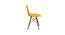 Moulded PP Dining Chair Wood Base Plastic Cafeteria Chair (Yellow) Solid Wood Cafeteria Chair (Black, DIY(Do-It-Yourself)) (Yellow) by Urban Ladder - Ground View Design 1 - 783136